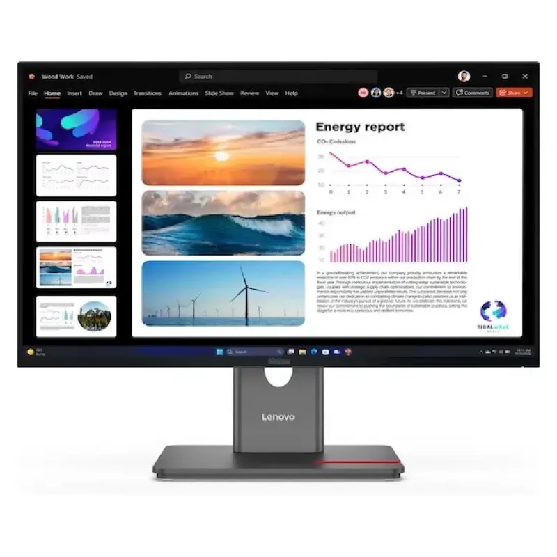 Lenovo ThinkVision P24Q-40 24" LED Monitor, 560 x 1440 QHD