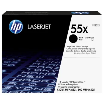 CE255X 55X LaserJet Toner Cartridge schwarz Standard 12.500 Seiten
