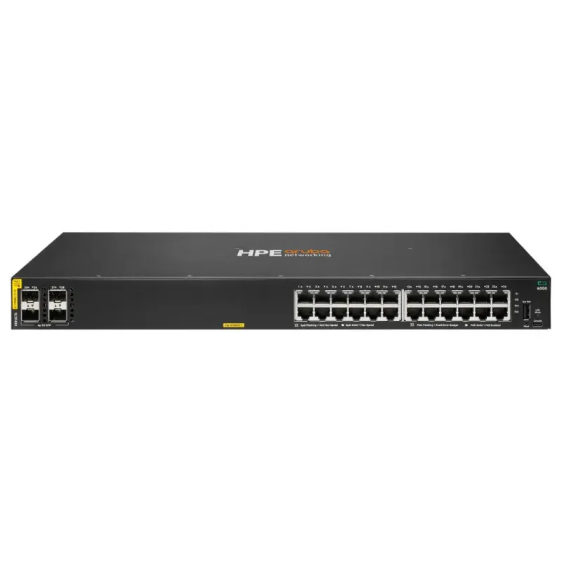 Aruba Networking CX 6000 24p 10M/100M/1G Class4 PoE 4p SFP 1G