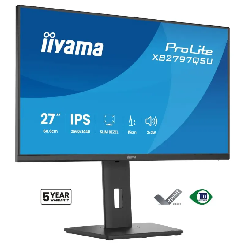 Iiyama ProLite XB2797QSU-B1 27" LED Monitor, 2560 x 1440