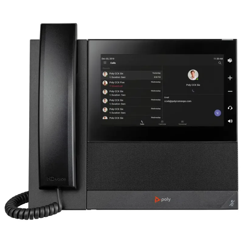 Poly CCX 600 Business Media Phone für Microsoft Teams PoE-enabled