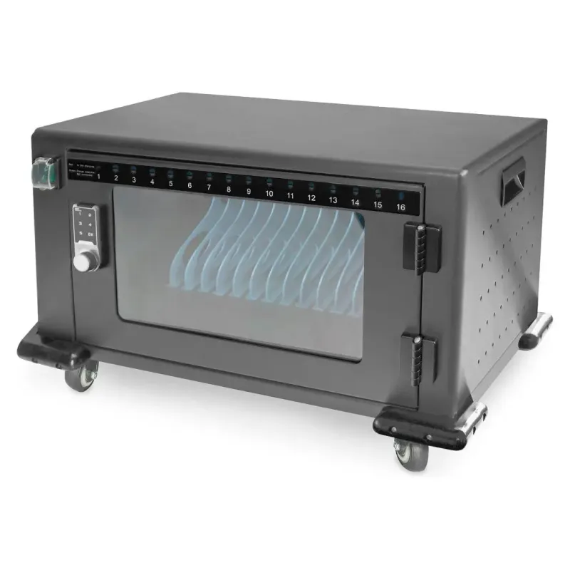 Lade Trolley-13Zoll-USB-C-Electronic PIN-16 Ladeports-Lüfter-384x550x375mm