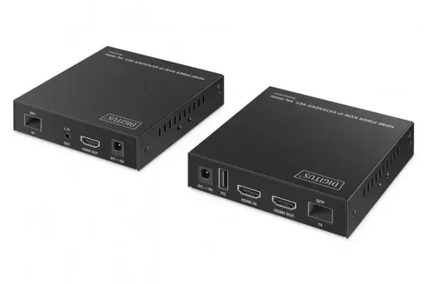DS-55348 HDMI Fiber KVM Extender Set-4K/60Hz-40 km/300m-IP