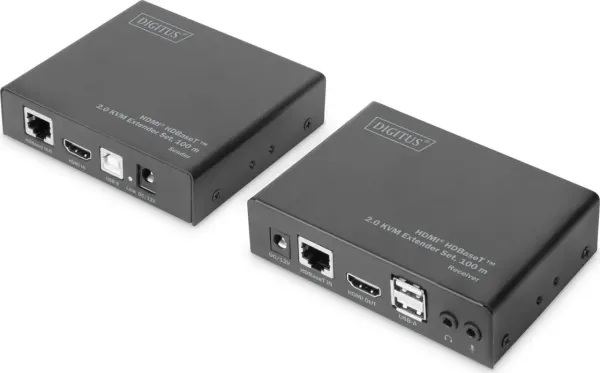 DS-55505 HDBaseT 2.0 HDMI KVM Extender Set 4K/60Hz (4:2:0)-6x USB