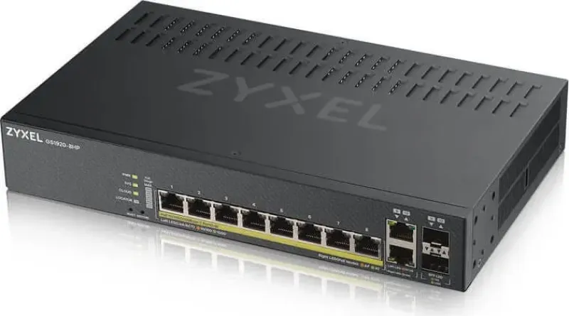 8-Port Gigabit Smart Managed PoE+ Switch - 130W - NebulaFlex Cloud