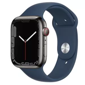 MKL23 Apple Watch Series 7 45mm LTE Graphite Stainless Steel/Abyss Blue Sport Band